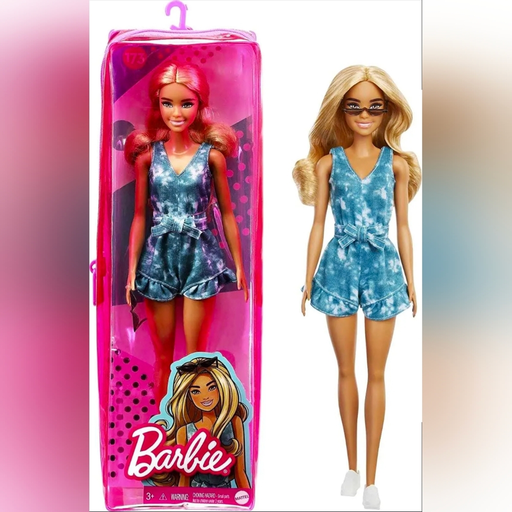 Barbie Blue Tie-Dye Romper Doll -  Brand New Children Toy Summer Style